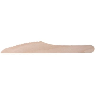 Mes uit hout | gecoat | 165 mm | pak van 100 stuks