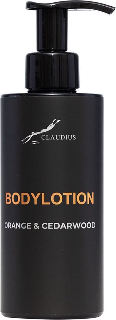 Bodylotion Sweet Orange & Cedarwood 300 ml - met pomp - zwarte fles