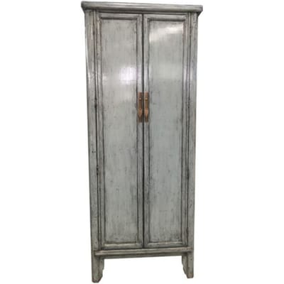 D - Livingfurn - Kabinetkast Icons- twee deurs - Elmhout - Grijs
