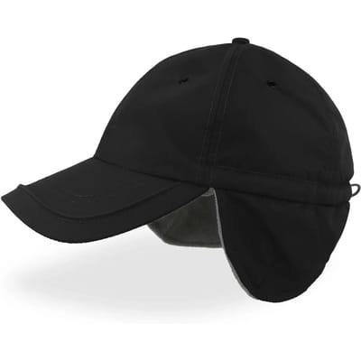 Atlantis Headwear Techno Flap Cap Recycled AT417 - Black - One size