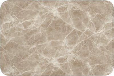 Badmat 90x60 cm - Antislip - Bruin - Kristaladers - Marmer - Badmatten voor badkamer - Badkamermat - Douchemat - Badkamer mat