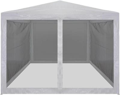Partytent met zijwanden - Feesttent Tuin - Buitenfeesten Organiseren - Met mesh en rits - 2 x 2 m - Blauw