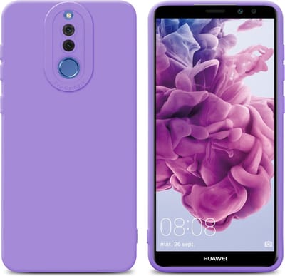 Cadorabo Hoesje geschikt voor Huawei MATE 10 LITE in FLUID LICHT PAARS - Beschermhoes gemaakt van flexibel TPU silicone Cover Fluid Case