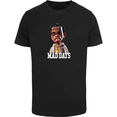 Mister Tee - Mad Days Sketch Heren Tshirt - S - Zwart