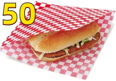 Rainbecom - 50 Stuks - 19 x 17 cm - Hamburger Zakje Papier - Vetvrij Papier - Papieren Zak voor Sandwiches - Rood