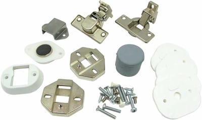 Wasmachine Deur Scharnier - Kastdeur Scharnier Kit - Apparaat Reparatie - Origineel Vervangingsonderdeel - 54885 g - Zilver