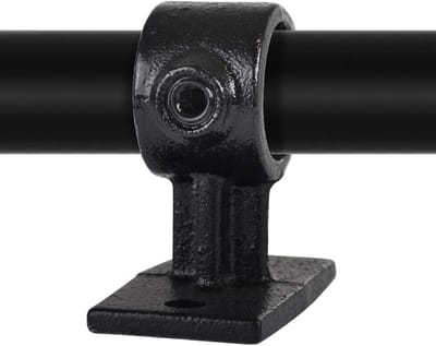 Leuningdrager Buiskoppeling - Type 34BA - Stevige Bevestiging - Gietijzer Gegalvaniseerd - 213 mm - Zwart