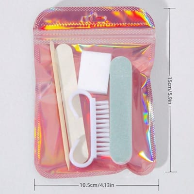 Mini Nagelknipper En Sinaasappel Houten Nagelstok Set, Dubbelzijdig Houten Nagelriem Duwer Nagellak Borstel Tech Benodigdheden Voor DIY Nagellak Polijsten Verzorging 5 Packs