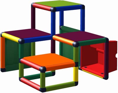 Klimtoren Sidney - Motoriektrainer met trap - Kinderen Leren Klimmen - Modulair en Uitbreidbaar