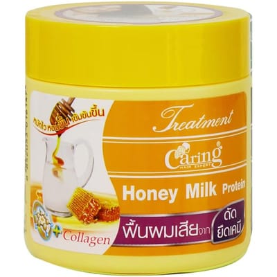 Caring Treatment Honey Milk Protein 250 ml. 250 ml. yellow