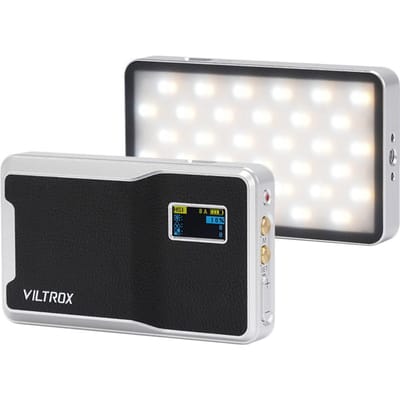 VILTROX 08X 8W RGB Fotografie Lamp Volledige Kleur LED Licht Zakformaat Vlog Lamp 2500K-8500K Dimbaar zwart