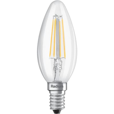 Radium kaarslamp Essence, gloeidraad, E14 4W, 827, 470lm