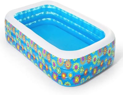 Opblaasbaar Kinderzwembad Gebloemd 305 x 183 x 56 cm - Ideaal voor Zomerplezier