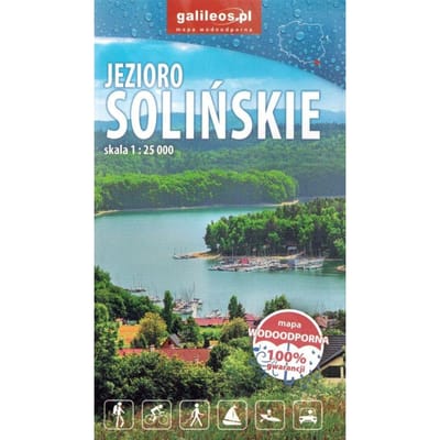 Lac de Solina 1:25 000. Solina. Carte de Poche Imperméable. Galileos