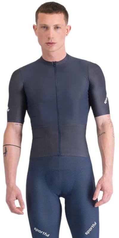 Sportful Hyperepic Korte Mouw Wielertrui Blauw M Man