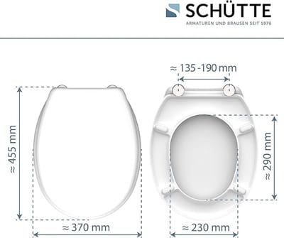 Toilet lid Quick-Release Function - Toilet Seat Softclose Closing Mechanism - Toilet Seat Duroplast/