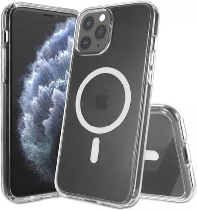 Hoesje Geschikt voor Apple iPhone 11 Pro - Compatibel met MagSafe - Hard Back Cover met Magneet - Transparant
