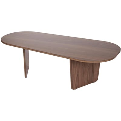 Asir - Salontafel - Okkernoot - 130 x 65 x 40 cm - 100% Melamine Gecoat Spaanplaat