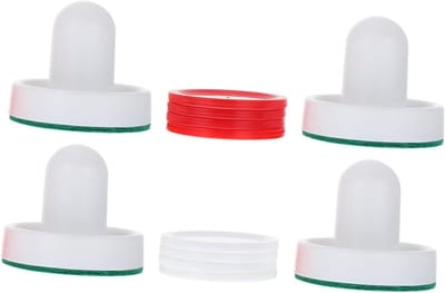Air Hockey Vervangingsset - Pucks en Paddles - Spelplezier Thuis - Compleet Set - 6 cm - Diverse Kleuren
