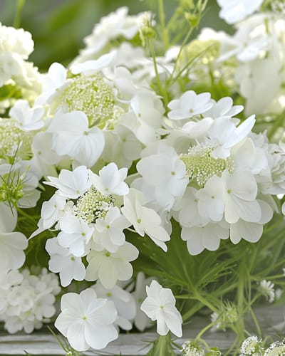 2 sets - Zomerbloemen Zaden Sweet White Eenjarig Bloemenmengsel Wit