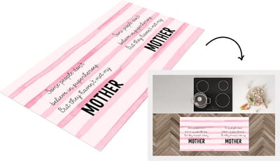 Keukenloper - Loper keuken - Moeder - Quotes - Voor haar - Familie - 120x60 cm - Keukenloper vinyl