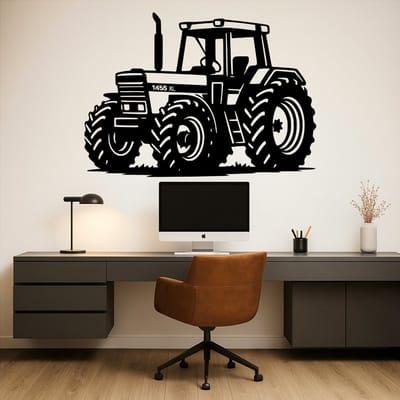 Case IH 1455XL Wanddecoratie Hout – Tractor Muurdecoratie – Lasergesneden Landbouw Design – Stoer Cadeau voor Tractorliefhebber – Schuur & Mancave Decoratie – 75 cm Breed