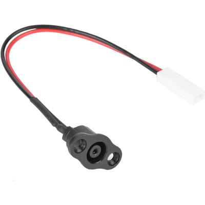 Manchon en Silicone avec Port de Chargement et Cache Étanche pour Accessoire de Trottinette Électrique Xiaomi M365 red