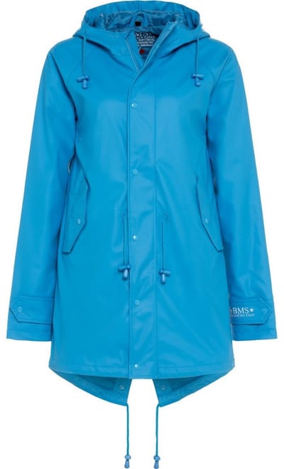 Blauwe dames regenjas / parka HafenCity® van BMS 5XL (52)