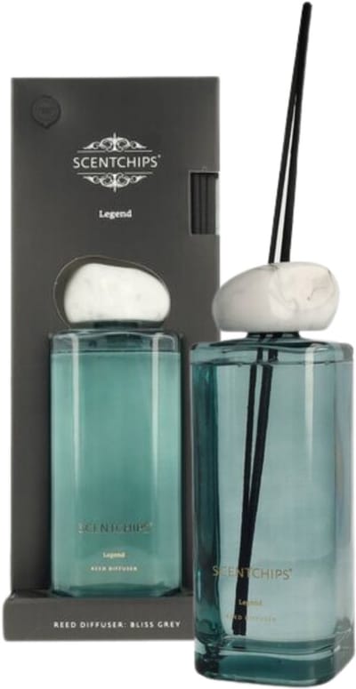 Scentchips Geurstokjes set Serene Legend - Geurstokjeshouder - Geurstokjes Navulling - Geurstokjes - Voorgevuld - Geurverspreider - Huisparfum - 500ml