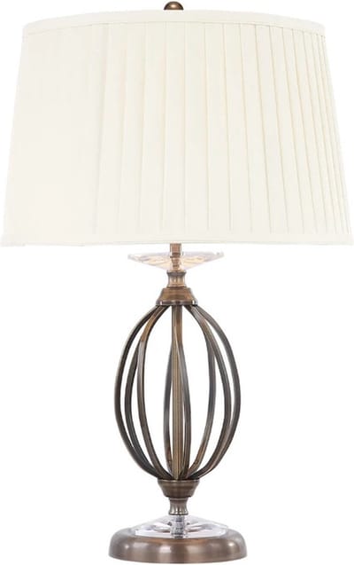 Bohemian Tafellamp - Steady Lighting - Metaal - Bohemian - E27 - L: 36cm - Voor Binnen - Woonkamer - Eetkamer - Brons