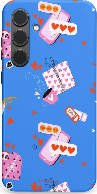 Casetastic Hoesje Geschikt voor Samsung S24 Plus - Stijlvolle Beschermende Duo-layer Case - Romantische Date