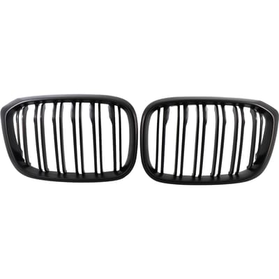 Dubbele Slat Front Nieren Grill Zwart Vervanging voor BMW G01 X3 G02 X4 2018-2020 zwart