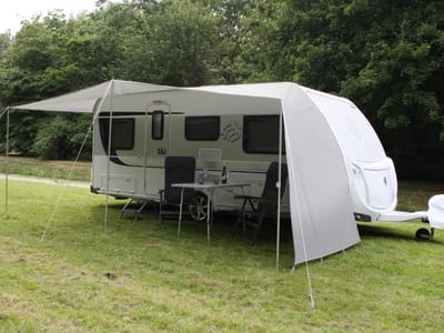 ESVO schuifluifel voor caravan - omlooplengte 791-830 cm - mt 4 - polyester - beige