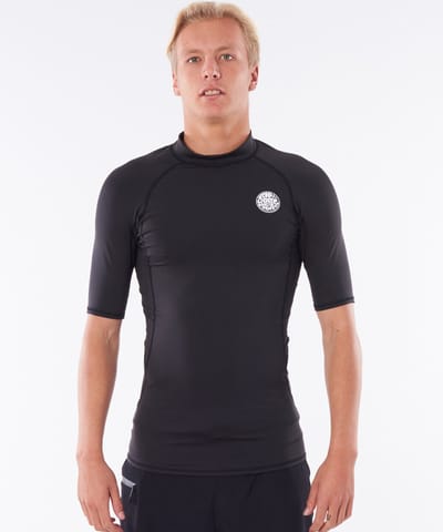 Rip Curl - UV-rashguard voor heren - Thermopro - Korte mouw - Zwart - maat XL