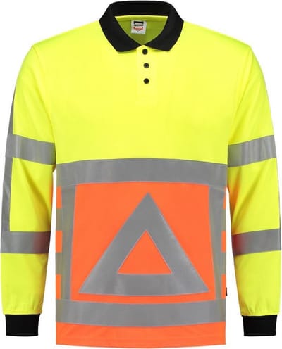 Tricorp 203002 Poloshirt Verkeersregelaar Fluor Oranje / Fluor Geel - maat L