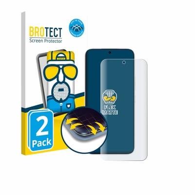 BROTECT - Screenprotector voor Honor 500 - Folie Beschermfolie matte volledig dekking 2 Stuks