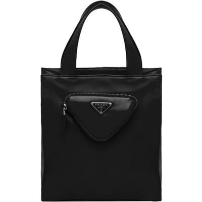 Prada Zachte Lamsleren Tote Tas Met Portemonneetje Afneembare Schouderband Dames Tote Tassen Zwart 1BG418-2DX8-F0002-V-MTO Basic Set (Bag+Dust Bag) black