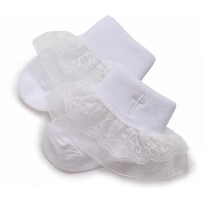 Chaussettes courtes pour garçons et filles de 0 à 2 ans, chaussettes pour bébé en coton doux, nouveau-né, blanches, baptême, nourrisson, quotidien, maternelle 1-2 Years white