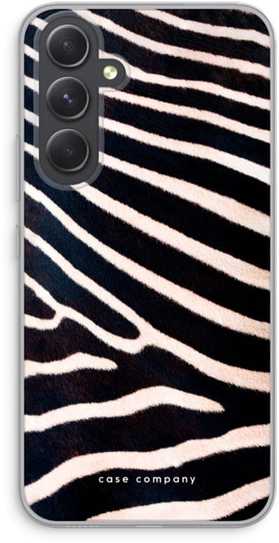 Case Company® - Hoesje geschikt voor Samsung Galaxy A54 hoesje - Zebra - Soft Cover Telefoonhoesje - Bescherming aan alle Kanten en Schermrand