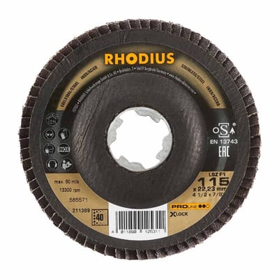 Rhodius - Lamellenschijf - Pro - 115 mm - K40 - X-Lock LSZ F1