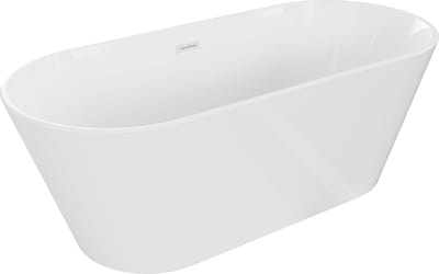 Mexen Flavia vrijstaande badkuip 170 x 75 , wit, witte overloop - 54031708000-20