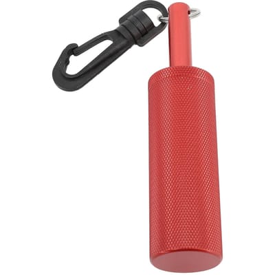 Onderwater Shaker Aluminium Anti-Slip Textuur Stalen Ballen Inbegrepen met 360 graden Draaihaak Signaalbel rood