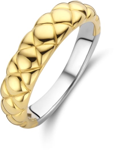 TI SENTO Dames Ring - 925 zilver - Zilver geel verguld - Maat 17.25 mm / maat 54 - 12289SY