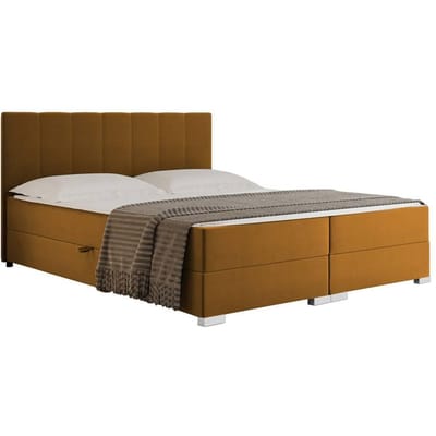 Boxspring Jaya 180x200 cm fluweel incl topper en opbergruimte | NADUVI Collection