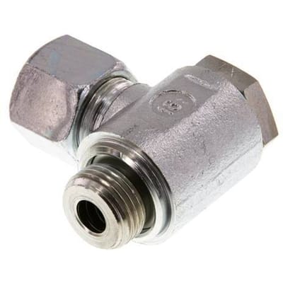 14S & G1/2'' Verzinkt Stalen Swivel Joint Snijringkoppeling Buitendraad 250bar Draaibaar ISO 8434-1