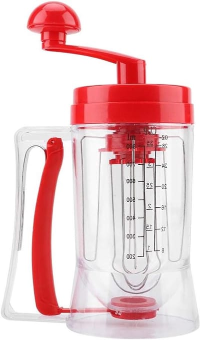 Beslag Dispenser - Mixer Blender - Bakken Maken - Handbediend Gemak - 215 cm - Transparant