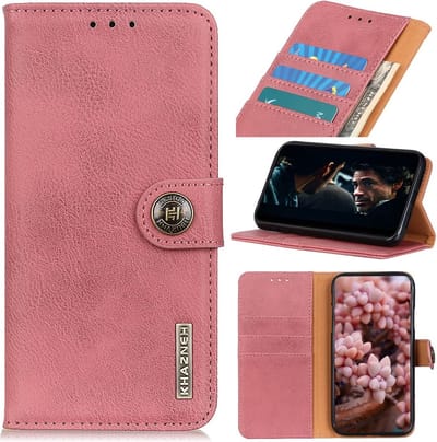 KHAZNEH Hoesje - Geschikt voor OnePlus Nord Hoesje - KHAZNEH Classic Book Case - Pink