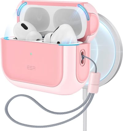 Hoesje voor AirPods Pro 2 en 1 - MagSafe Compatibel - Roze