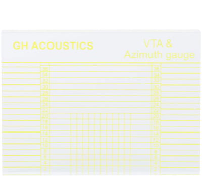 Dailygoods- VTA Gauge - Verstelbare Cartridge Hoek - Azimuth Meter - Alignement Ruler - Acryl - Compact 67 x 48 x 8 mm - Afstemmeter