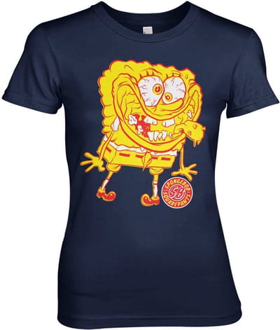 Spongebob Squarepants Weird Girly T-shirt voor dames, marineblauw